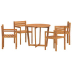 vidaXL 5-teiliges Garten-Ess-Set aus Massivholz Akazie