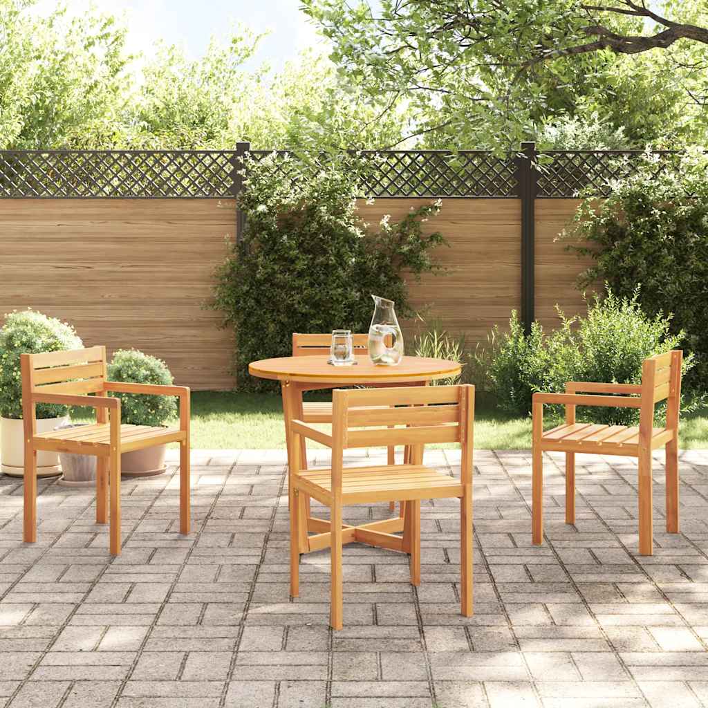 vidaXL 5-teiliges Garten-Ess-Set aus Massivholz Akazie