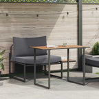 vidaXL Outdoor-Stahl-Sitzmöbel 2 pcs Anthrazit Stahl