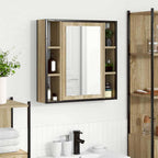 vidaXL Spiegelschrank Sonoma-Eiche 60 x 16 x 60 cm Holzwerkstoff