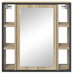 vidaXL Spiegelschrank Sonoma-Eiche 60 x 16 x 60 cm Holzwerkstoff