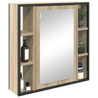 vidaXL Spiegelschrank Sonoma-Eiche 60 x 16 x 60 cm Holzwerkstoff