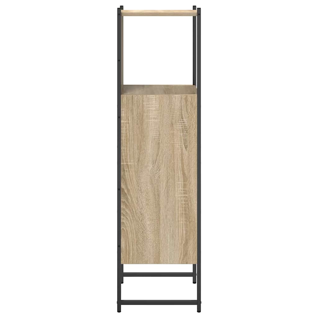 vidaXL Badezimmerschrank Beige 33 x 33 x 120,5 cm Holzwerkstoff