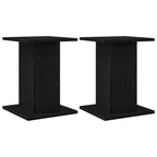 vidaXL Lautsprecherständer 2 pcs Schwarz Eichen-Optik 30 x 30 x 40 cm