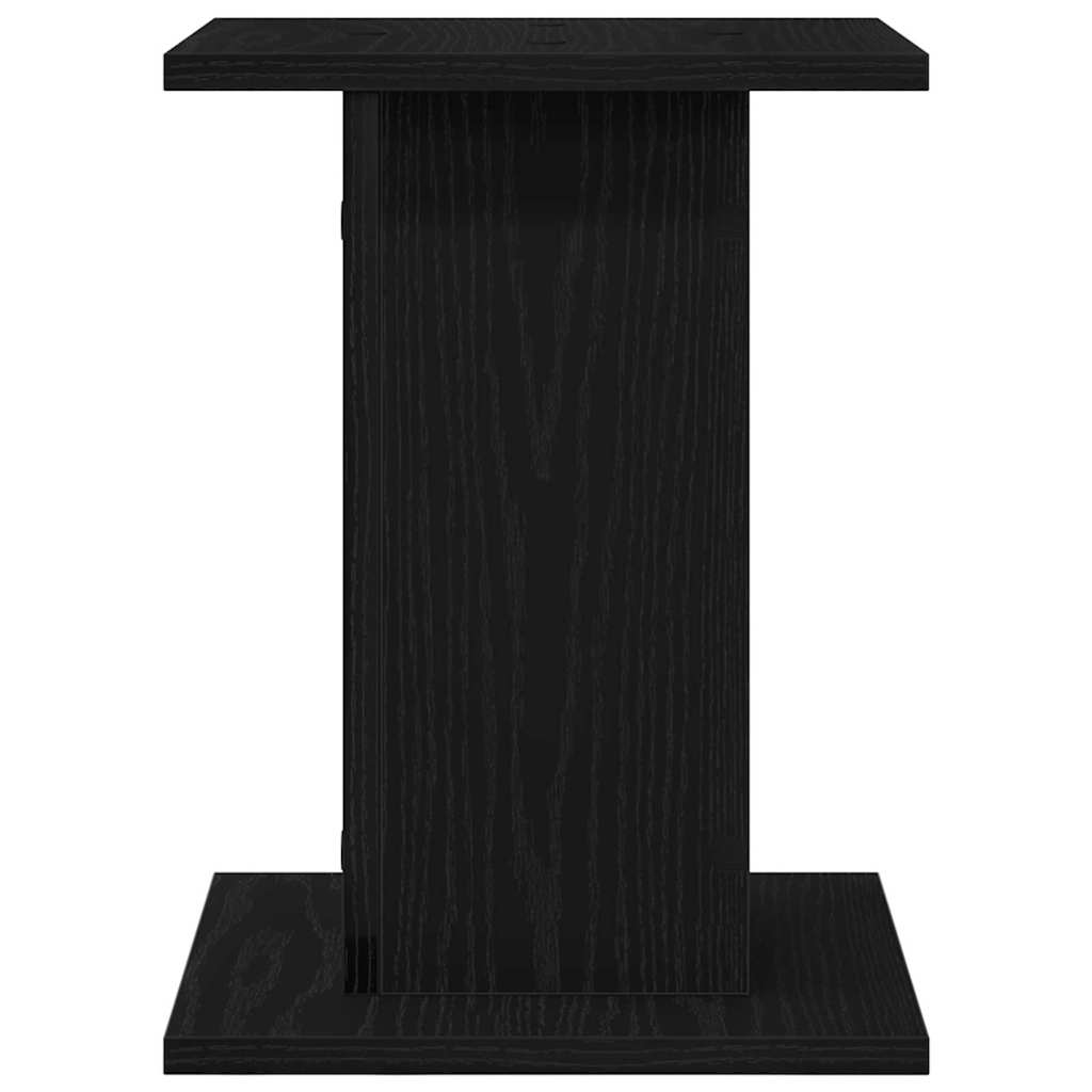 vidaXL Lautsprecherständer 2 pcs Schwarz Eichen-Optik 30 x 30 x 40 cm