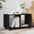 vidaXL Beistelltisch mit Regal Schwarz Eichen-Optik 72 x 33 x 42,5 cm