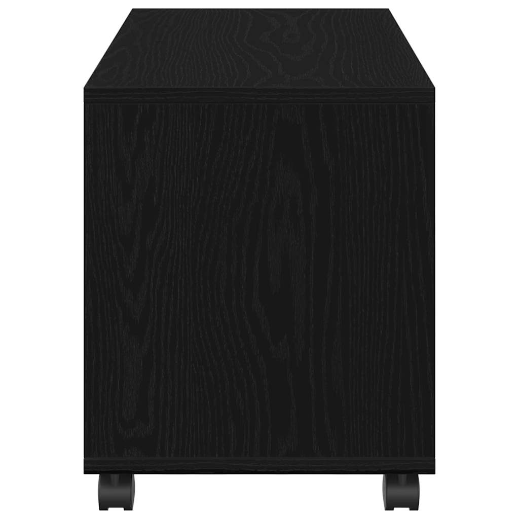 vidaXL Beistelltisch mit Regal Schwarz Eichen-Optik 72 x 33 x 42,5 cm