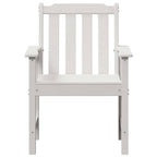 vidaXL Garten-Esszimmerstuhl 2 pcs Weiß 65,5 x 59 x 88 cm HDPE