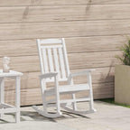 vidaXL Schaukelstuhl für den Garten Weiß 92 x 70 x 108cm HDPE