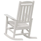 vidaXL Schaukelstuhl für den Garten Weiß 92 x 70 x 108cm HDPE