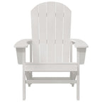 vidaXL Adirondack-Stuhl Weiß 82 x 74 x 92 cm HDPE