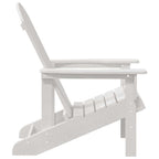 vidaXL Adirondack-Stuhl Weiß 82 x 74 x 92 cm HDPE