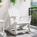 vidaXL Adirondack-Schaukelstuhl Weiß 92 x 73,5 x 92 cm HDPE