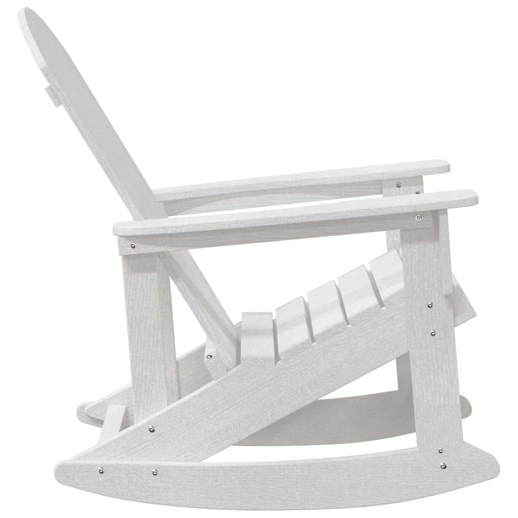 vidaXL Adirondack-Schaukelstuhl Weiß 92 x 73,5 x 92 cm HDPE