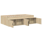 vidaXL Bettrahmen mit Speicher Sonoma-Eiche 90 x 200 cm Holzwerkstoff
