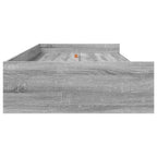 vidaXL Bettrahmen Graues Sonoma 98,5 x 200 cm Holzwerkstoff