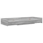 vidaXL Bettrahmen mit Kopfteil Graues Sonoma 90 x 200 cm Holzwerkstoff