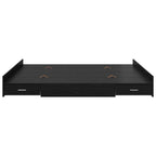 vidaXL Aufbewahrungsbettgestell Schwarz Eichen-Optik 200 x 200 cm