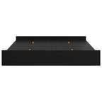 vidaXL Aufbewahrungsbettgestell Schwarz Eichen-Optik 200 x 200 cm