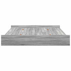 vidaXL Aufbewahrungsbettgestell Graues Sonoma 200 x 200 cm