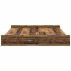 vidaXL Aufbewahrungsbettgestell Altholz 200 x 200 cm Holzwerkstoff