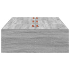 vidaXL Aufbewahrungsbettgestell mit Speicher Graues Sonoma 80 x 200 cm