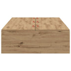 vidaXL Aufbewahrungsbettgestell mit Speicher Artisan-Eiche 90 x 200 cm
