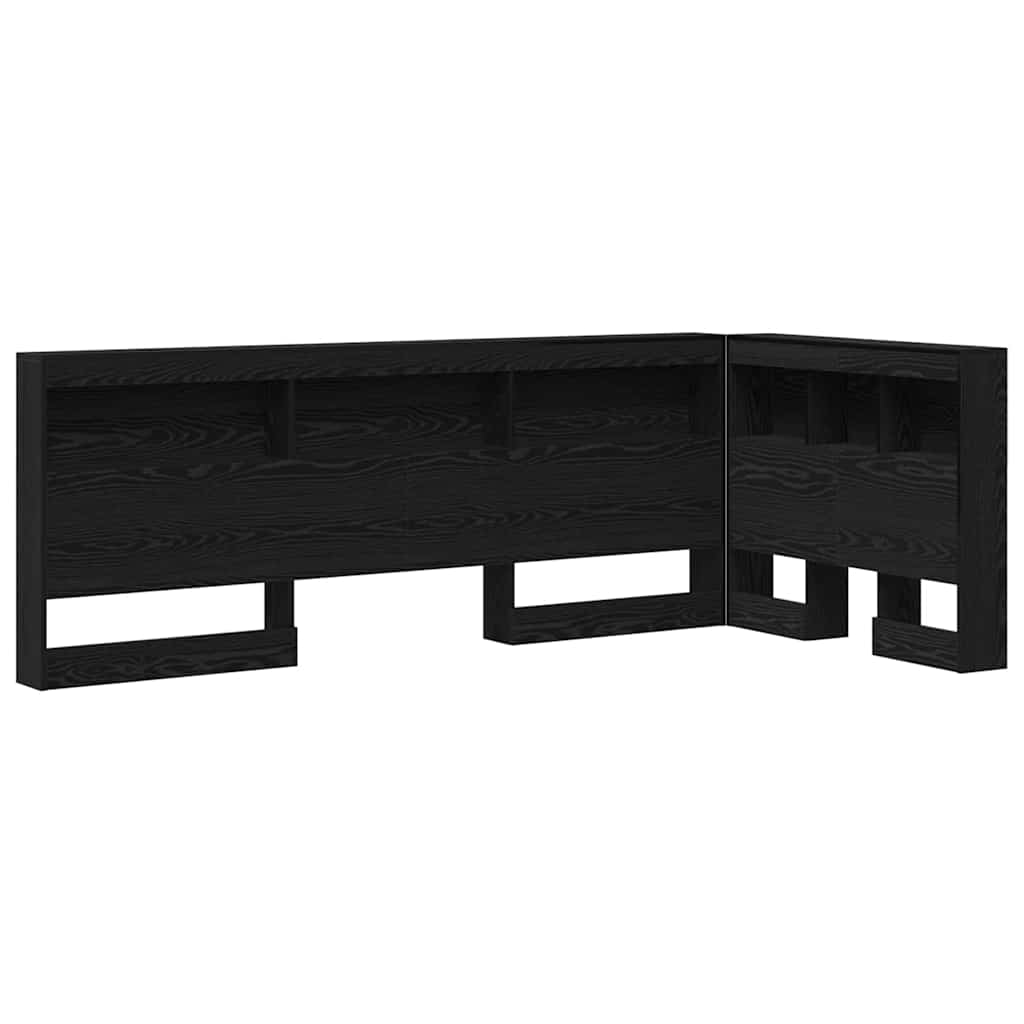 vidaXL Aufbewahrungskopfteil Schwarz Eichen-Optik 80 cm Holzwerkstoff