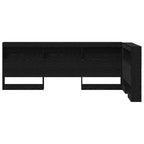 vidaXL Aufbewahrungskopfteil Schwarz Eichen-Optik 80 cm Holzwerkstoff