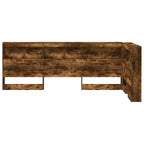 vidaXL Aufbewahrungskopfteil Geräucherte Eiche 80 cm Holzwerkstoff