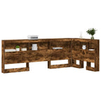 vidaXL Aufbewahrungskopfteil Geräucherte Eiche 80 cm Holzwerkstoff