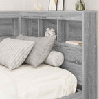 vidaXL Aufbewahrungskopfteil Graues Sonoma 80 cm Holzwerkstoff