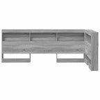 vidaXL Aufbewahrungskopfteil Graues Sonoma 80 cm Holzwerkstoff
