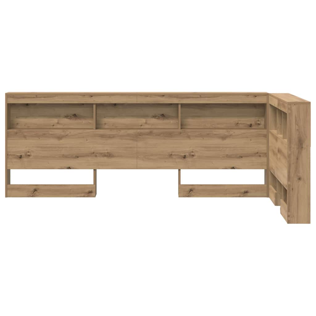 vidaXL Aufbewahrungskopfteil Artisan-Eiche 80 cm Holzwerkstoff