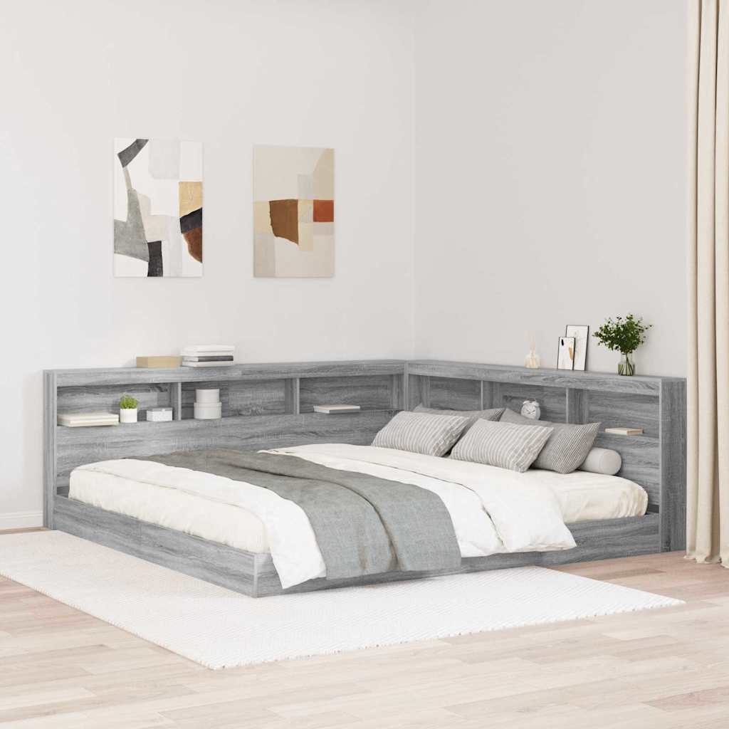 vidaXL Aufbewahrungskopfteil Graues Sonoma 80 cm Holzwerkstoff