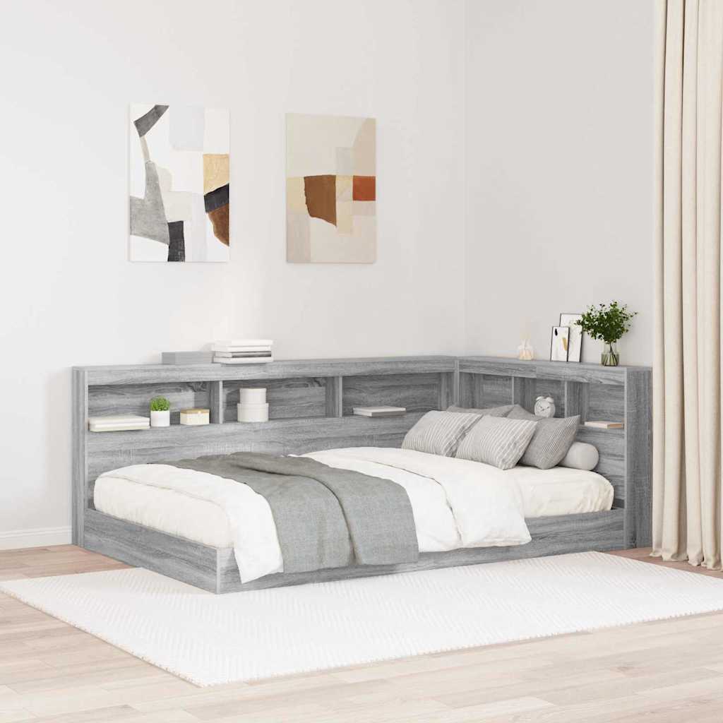 vidaXL Aufbewahrungskopfteil Graues Sonoma 80 cm Holzwerkstoff