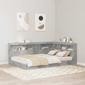vidaXL Aufbewahrungskopfteil Beton Grau 207,5 x 137,5 x 76,5 cm