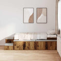 vidaXL Bett mit Stauraum Altholz 234 x 103 x 53.5 cm Holzwerkstoff