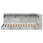 vidaXL Bücherregal-Bett Beton Grau 75 x 190 cm Holzwerkstoff