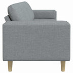 vidaXL Wohnzimmer Couch Hellgrau 250 x 77 x 76 cm Polyester