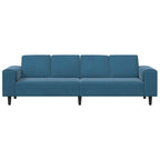 vidaXL Wohnzimmer Couch Blau 250 x 77 x 76 cm
