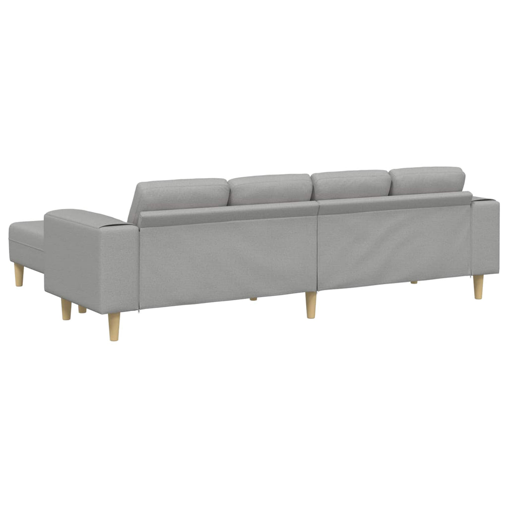 vidaXL Wohnzimmer Couch 3 pcs Wolkengrau 250 x 188 x 76 cm Polyester