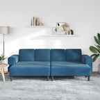 vidaXL Wohnzimmer Couch 3 pcs Blau 250 x 188 x 76 cm