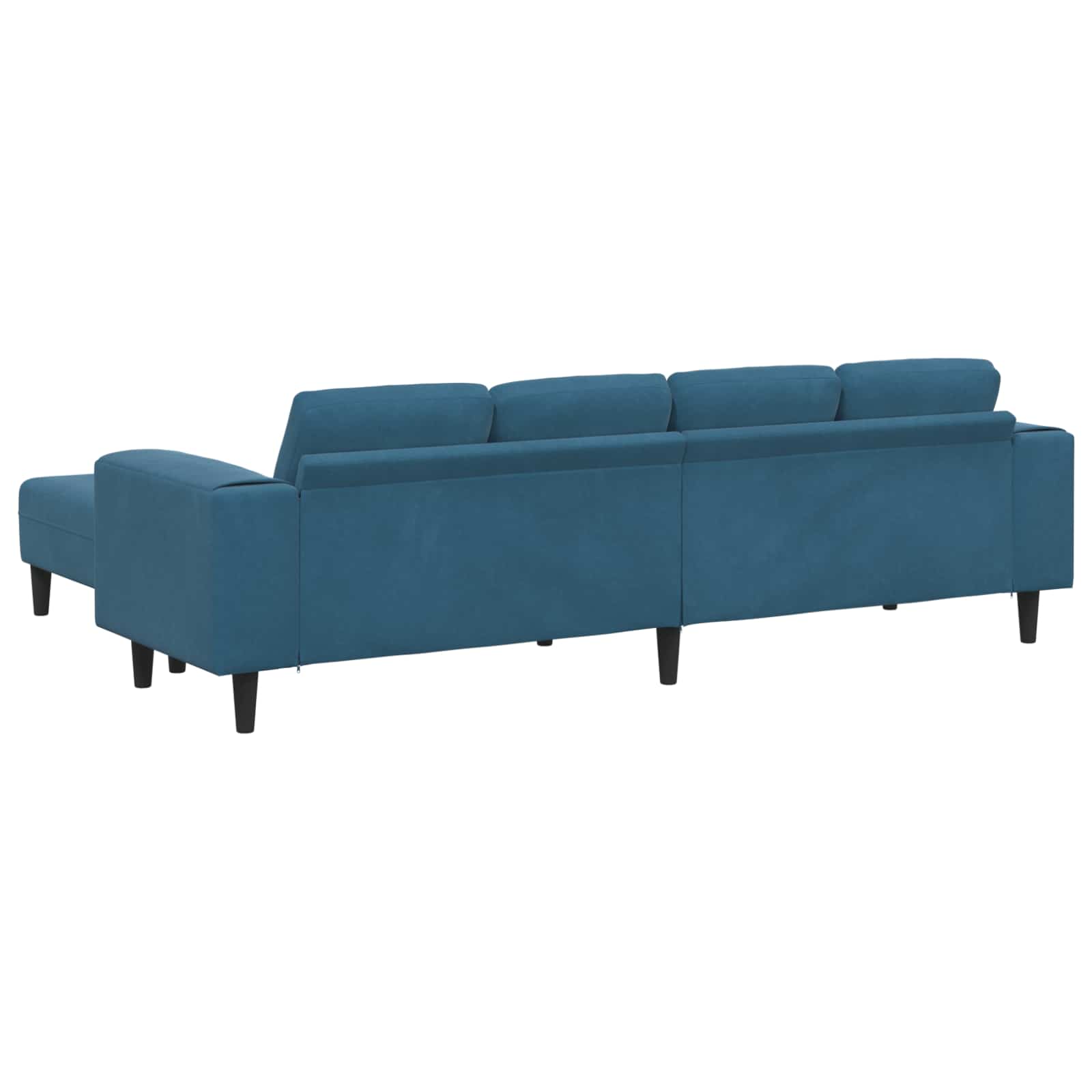 vidaXL Wohnzimmer Couch 3 pcs Blau 250 x 188 x 76 cm