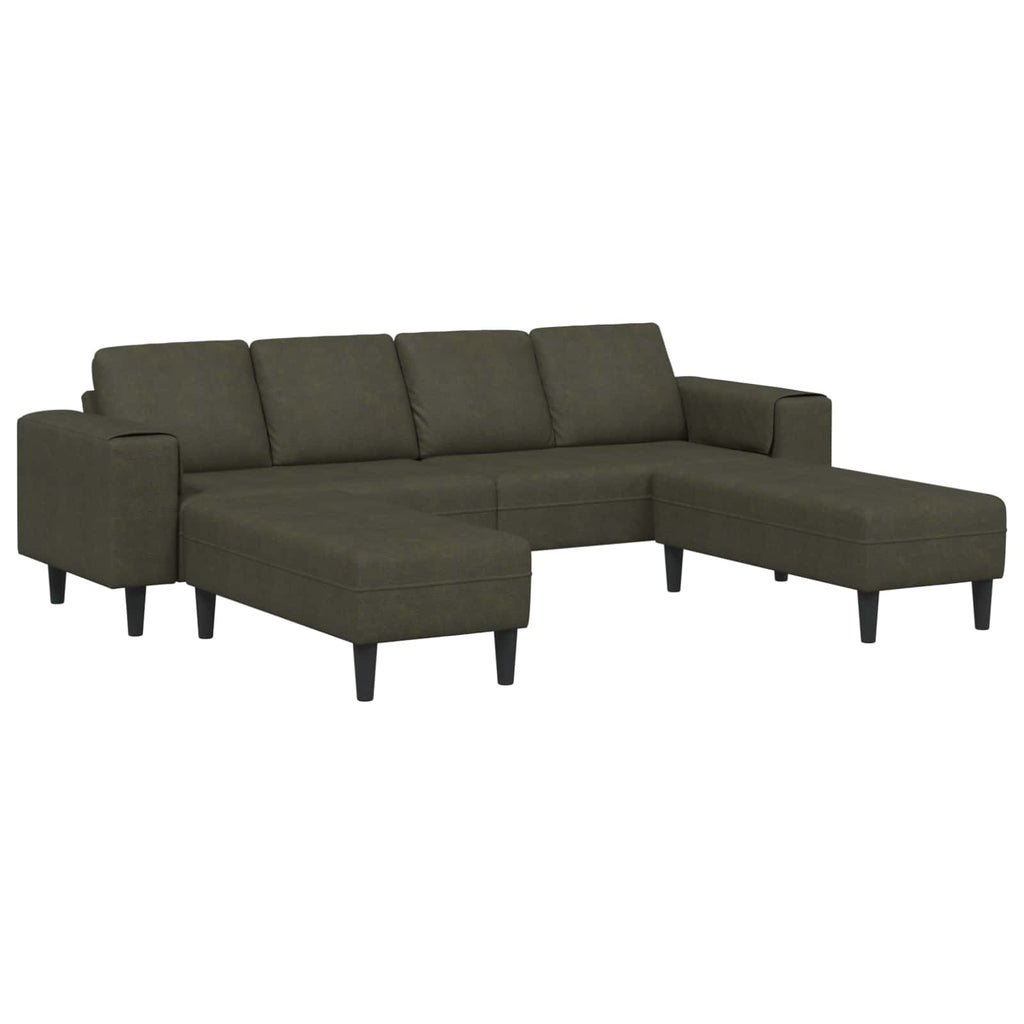 vidaXL Wohnzimmer Couch 3 pcs Olivegrün