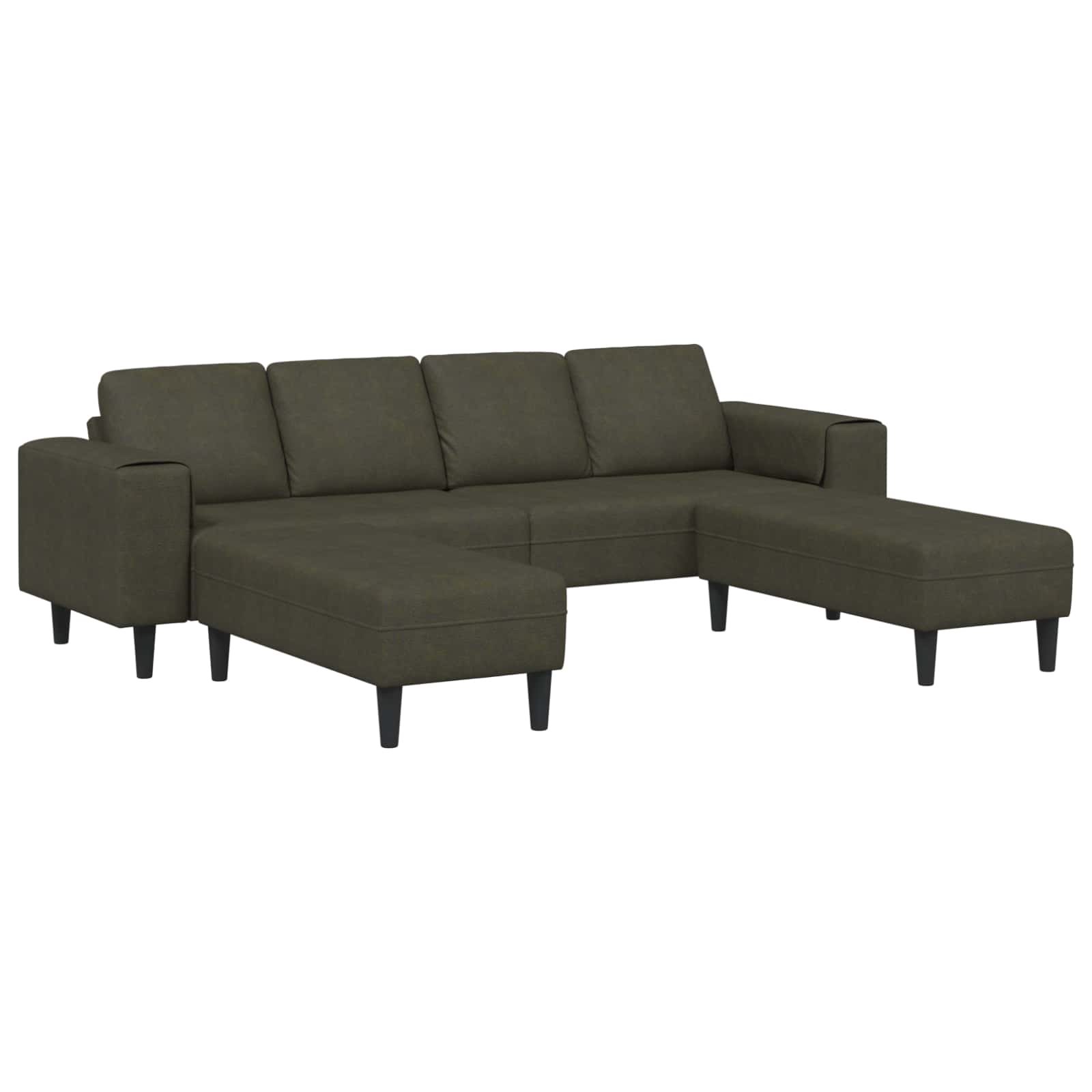 vidaXL Wohnzimmer Couch 3 pcs Olivegrün