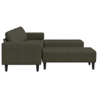 vidaXL Wohnzimmer Couch 3 pcs Olivegrün