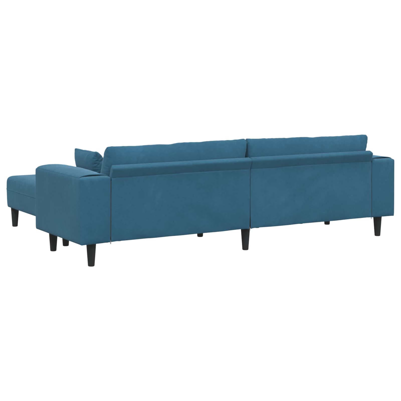 vidaXL Sofa 3 pcs Blau 250 x 188 x 76 cm Samt