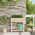 vidaXL Garten-Pflanzgefäß mit Regal Beige 71 x 37 x 76,5 cm