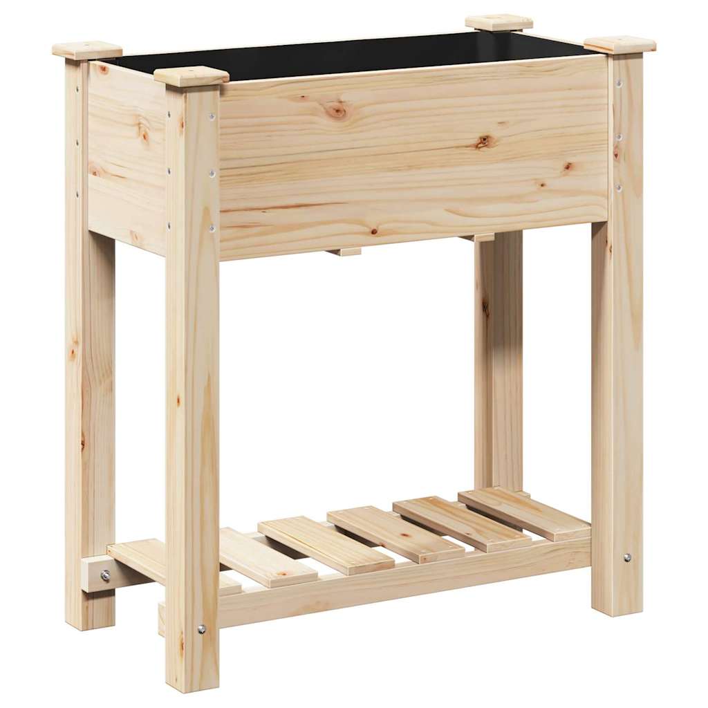vidaXL Garten-Pflanzgefäß mit Regal Beige 71 x 37 x 76,5 cm